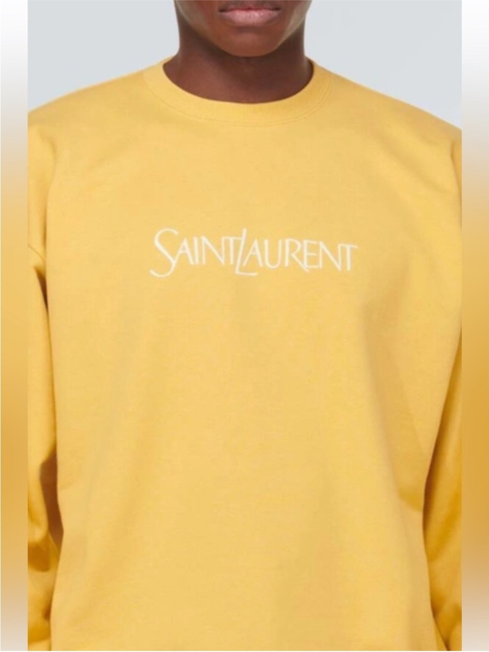 Men’s Saint Laurent cotton jersey sweatshirt, size XXL made Italy NWT
